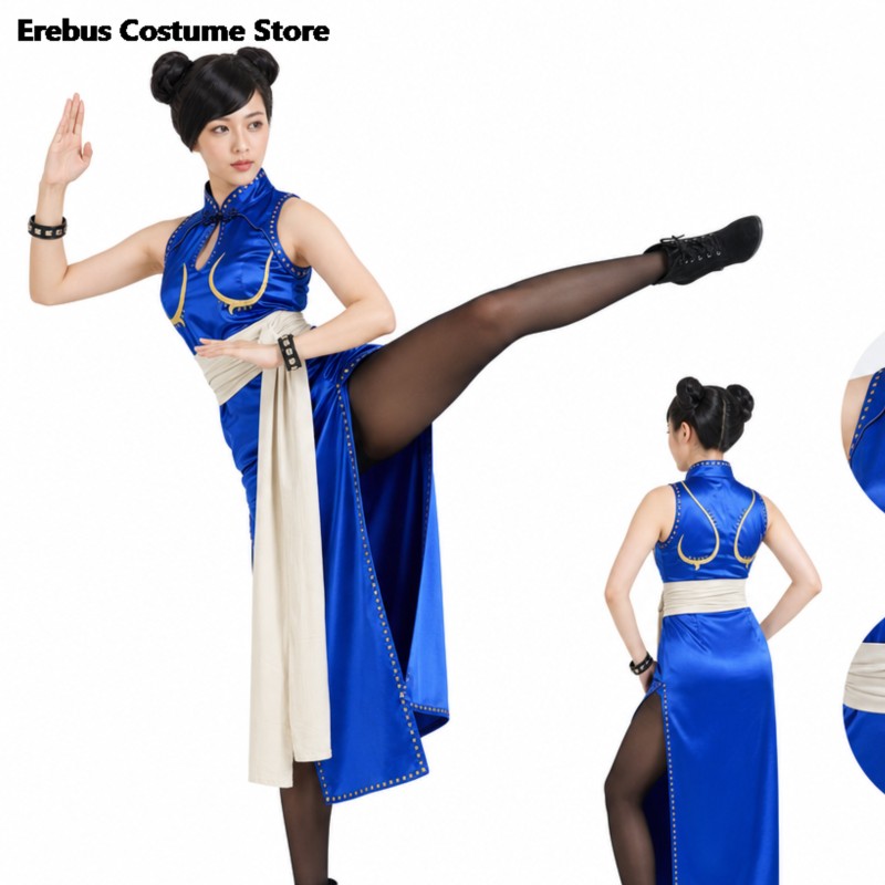 Anime Cosplay Live - Adult Sexy Chun Li Cosplay Costume