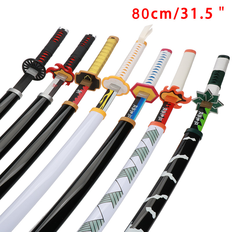 Cosplay Anime Zenitsu - 80cm/31.5in Katana Handmade Sword Real Japanese