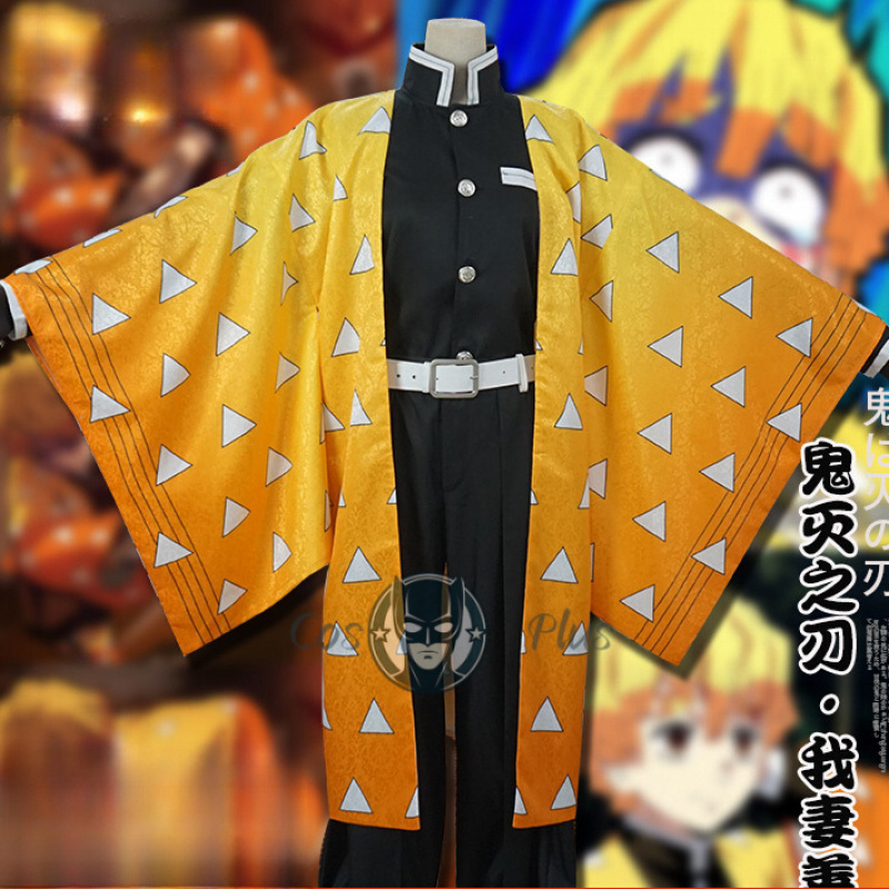Cosplay Anime Zenitsu - Demon Slayer Cosplay Costume Agatsuma Zenitsu