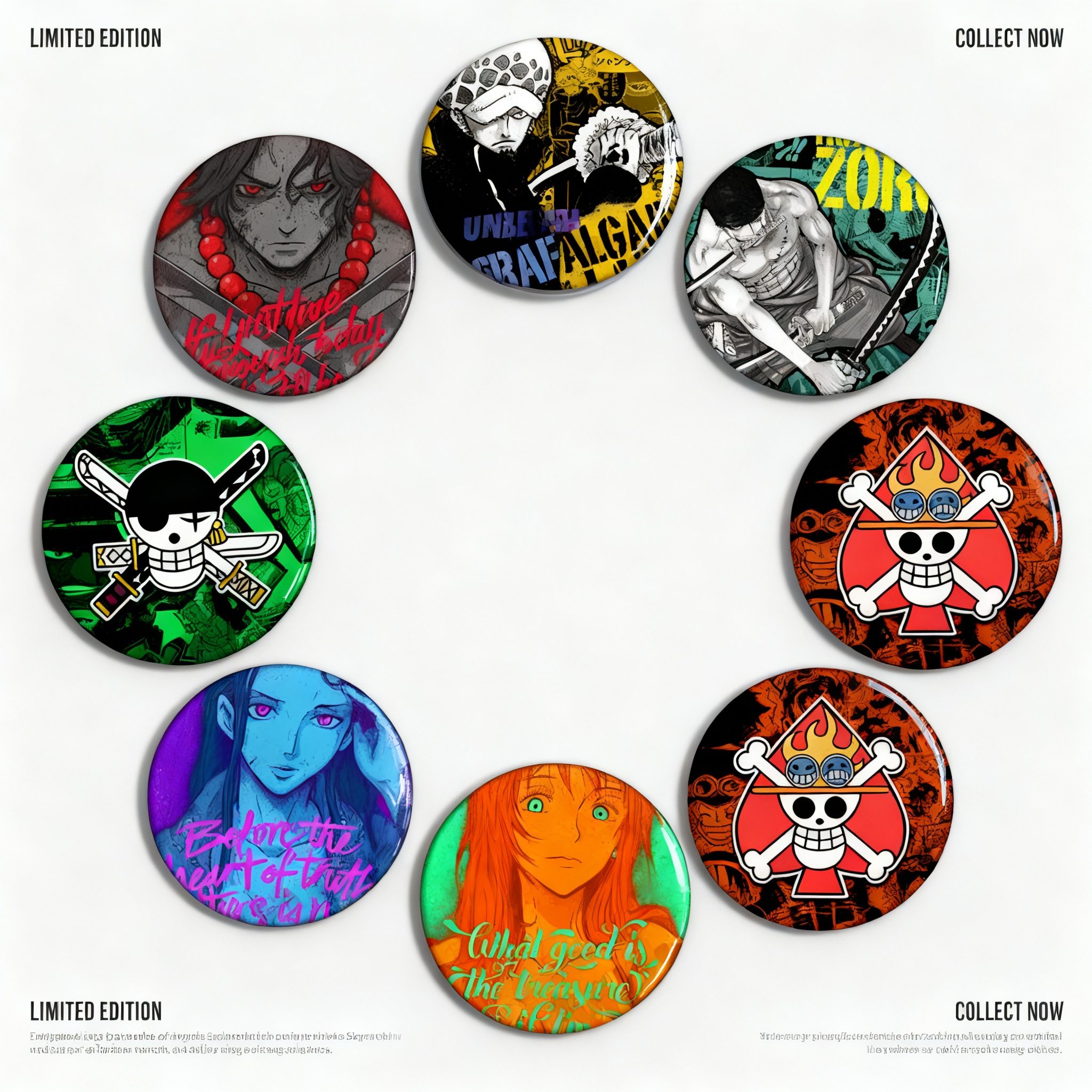 Anime Cosplay Luffy - One Piece Anime Badge Metal Pin