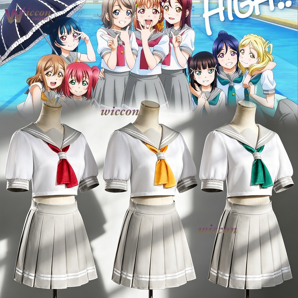 Anime Cosplay Live - Love Live!Sunshine!Aqours Takami Chika Cosplay Costume