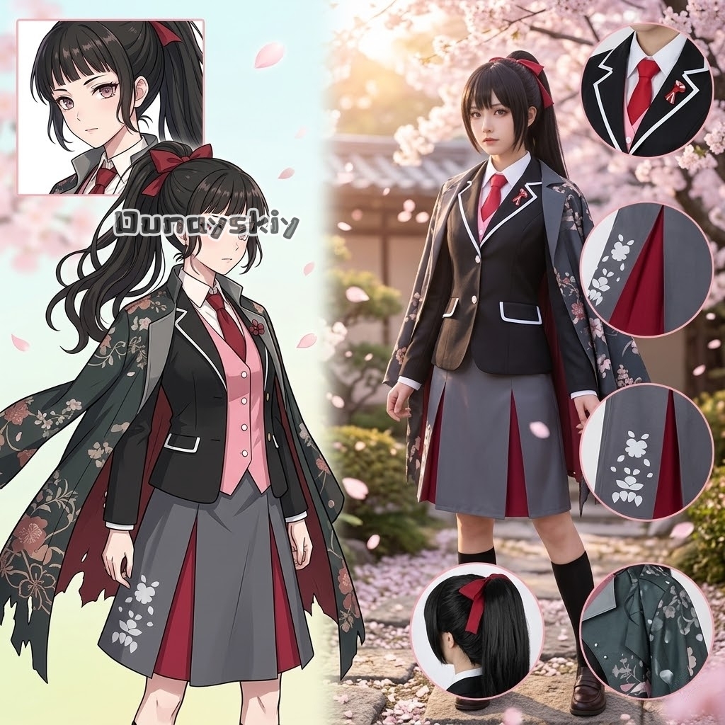 Anime Cosplay Dance - LWW29*Sakura Himedaka Kawaii Pink Vest Black