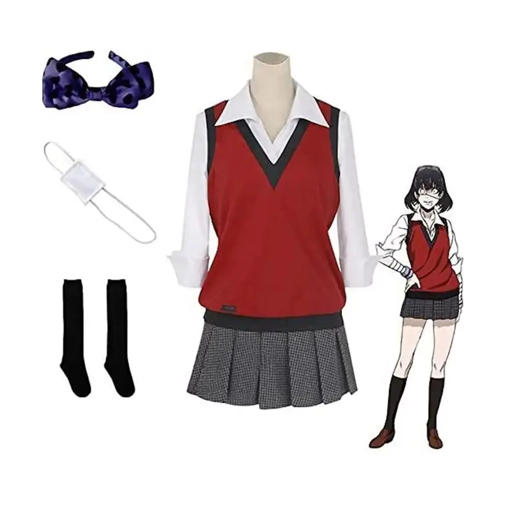 Kakegurui Anime Cosplay Costum - Anime Cosplay Yumeko incelemesi ve fiyatı