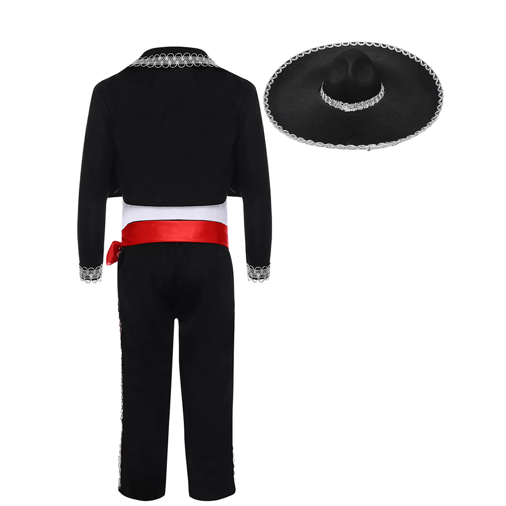 Boy Mexican Costume Kids Tradi - Anime Cosplay Dance incelemesi ve fiyatı