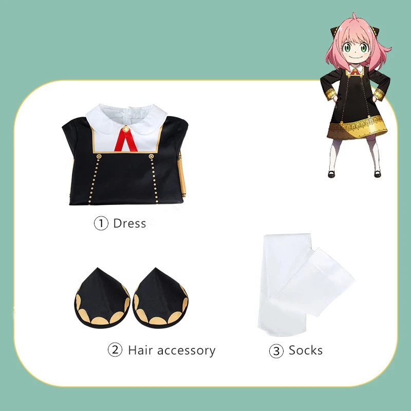 Kids Adults Anya Forger Cospla - Spy Family Outfit incelemesi ve fiyatı