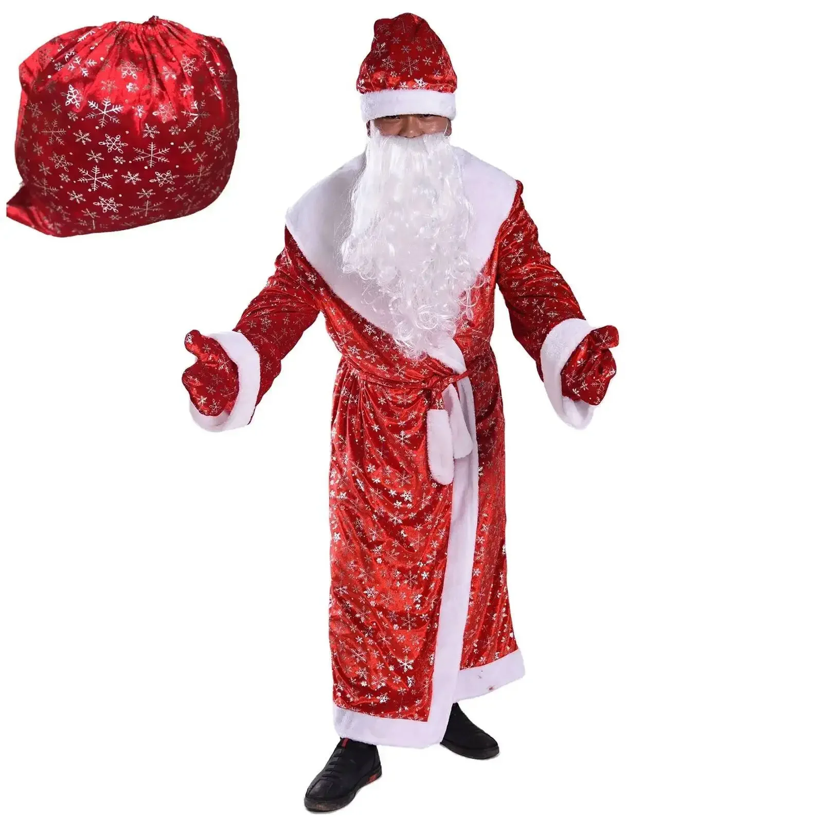 Classic Red Deluxe Velvet Sant - Anime Cosplay Red incelemesi ve fiyatı