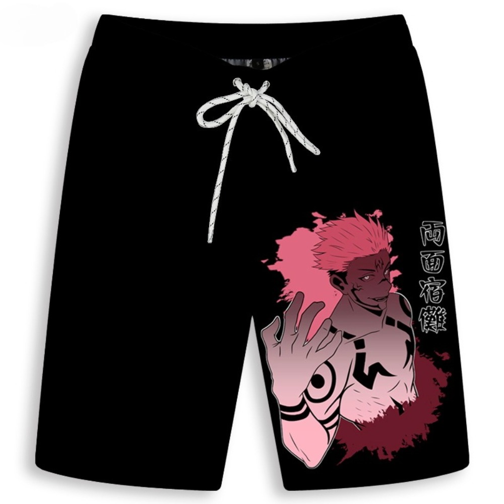 Men's Gojo Satoru Printed Shor - Anime Cosplay Naruto incelemesi ve fiyatı