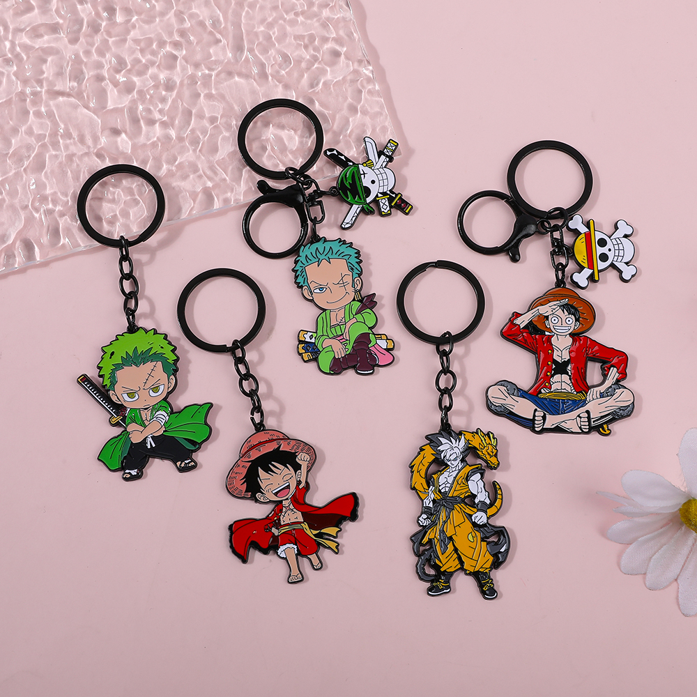 One Piece Anime Keychain Set - - Anime Cosplay Luffy incelemesi ve fiyatı