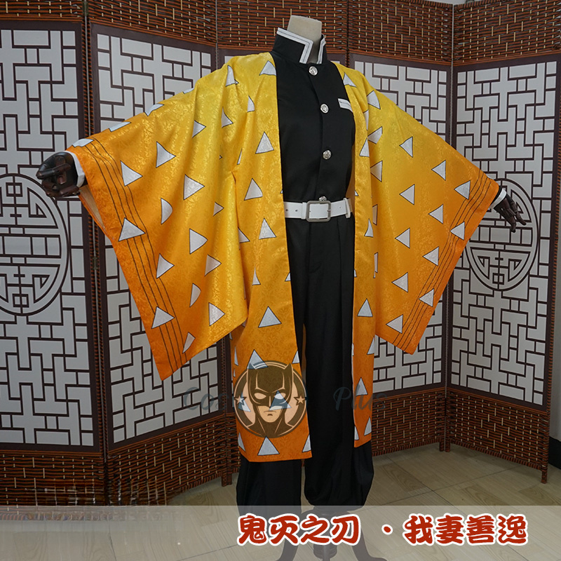 Demon Slayer Cosplay Costume A - Cosplay Anime Zenitsu incelemesi ve fiyatı