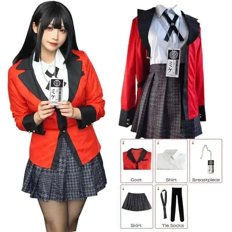 Anime Kakegurui Jabami Yumeko  - Anime Cosplay Yumeko incelemesi ve fiyatı