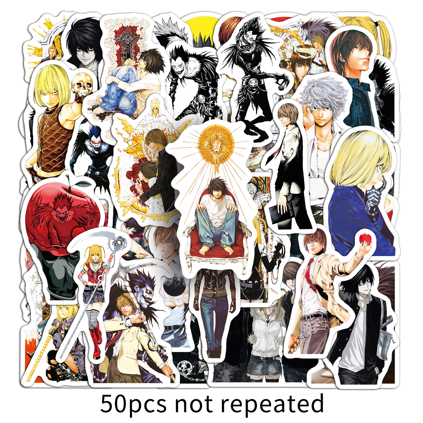 50PCS Death Note Stickers Yaga - Death Note Replica incelemesi ve fiyatı