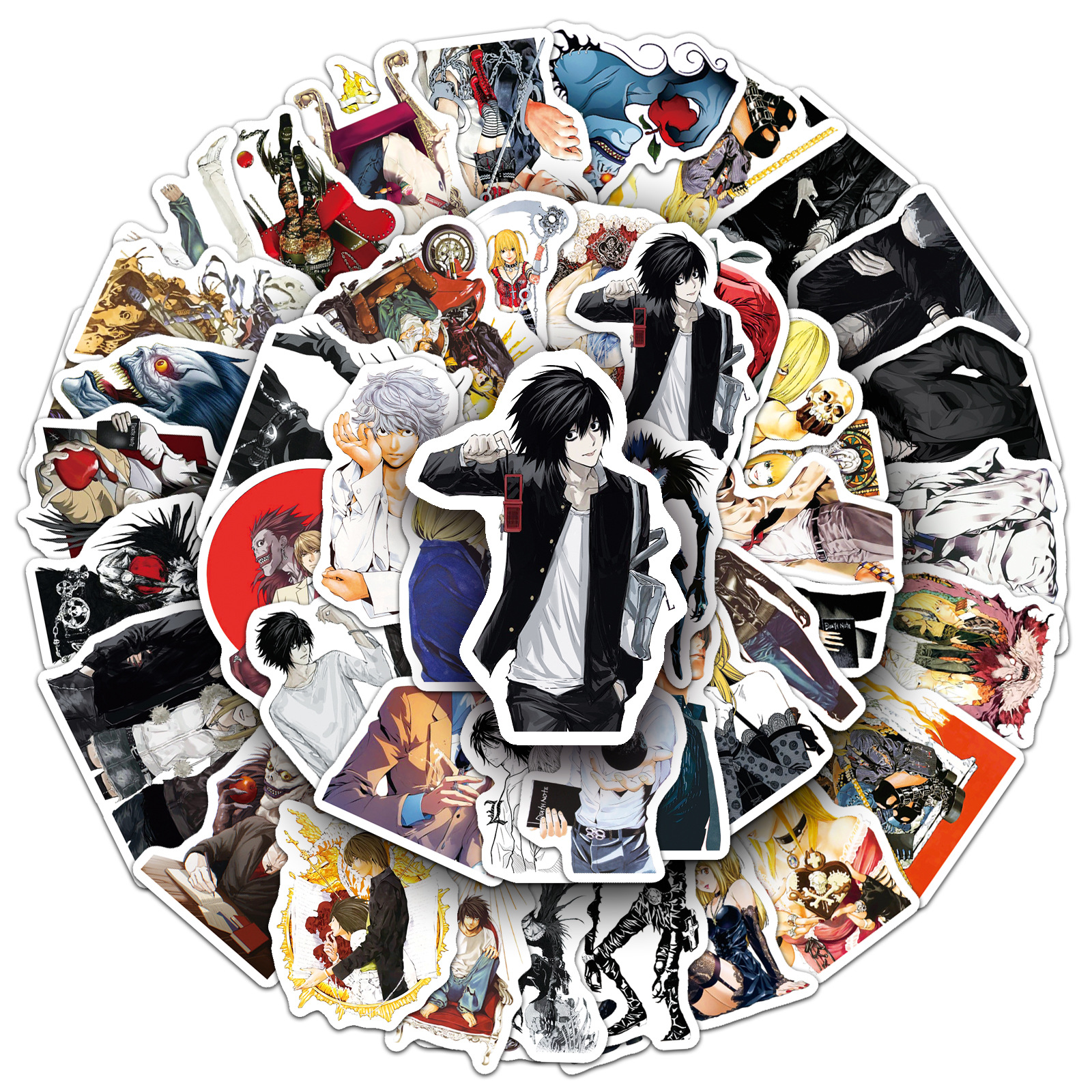 50PCS Death Note Stickers Yaga - Death Note Replica incelemesi ve fiyatı