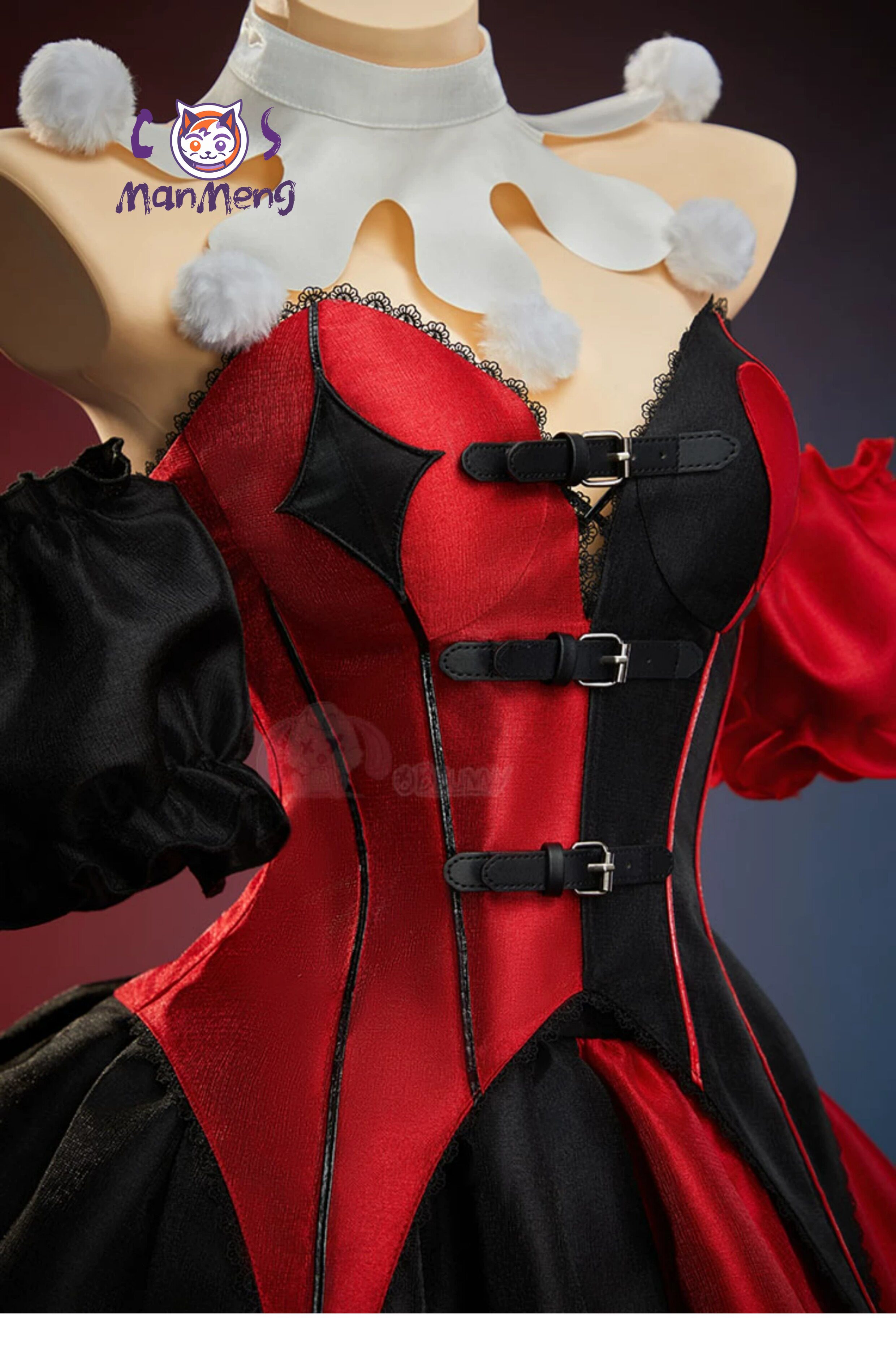 New Clown Gothic Lolita Waist  - Anime Cosplay Red incelemesi ve fiyatı