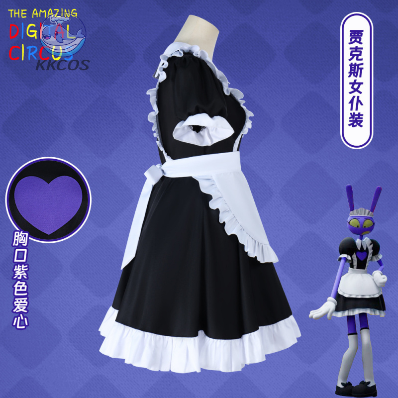 Anime Jax Maid Digital Circus  - Anime Cosplay Outfit Girl incelemesi ve fiyatı