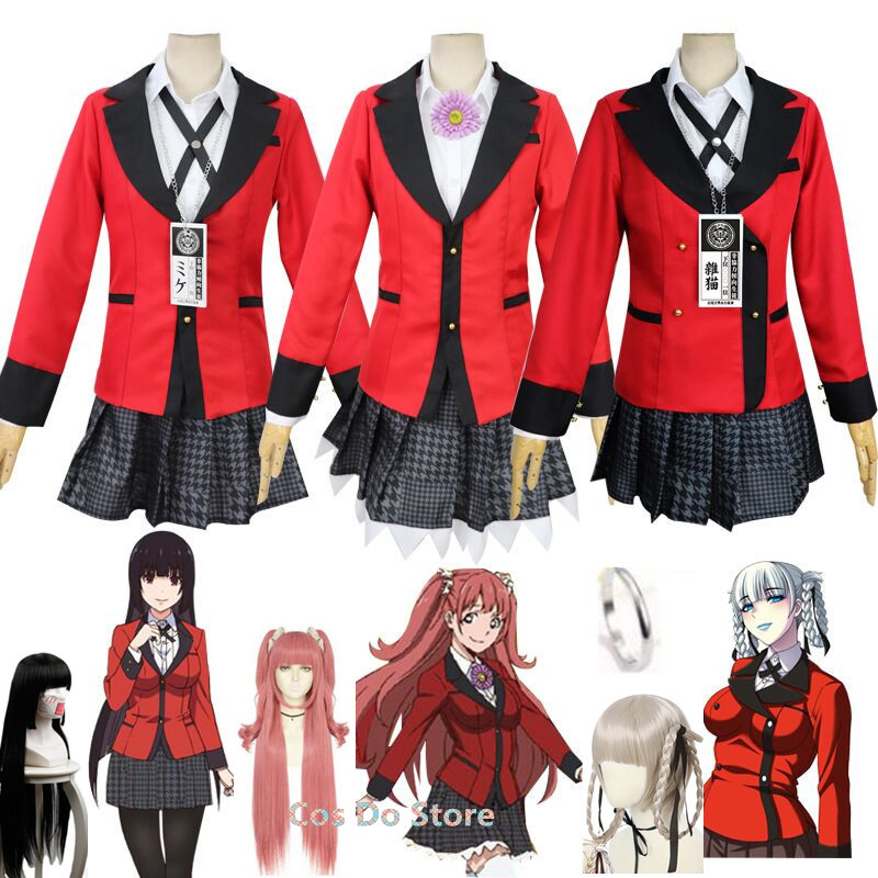 Anime Kakegurui Yumeko Costume - Anime Cosplay Yumeko incelemesi ve fiyatı