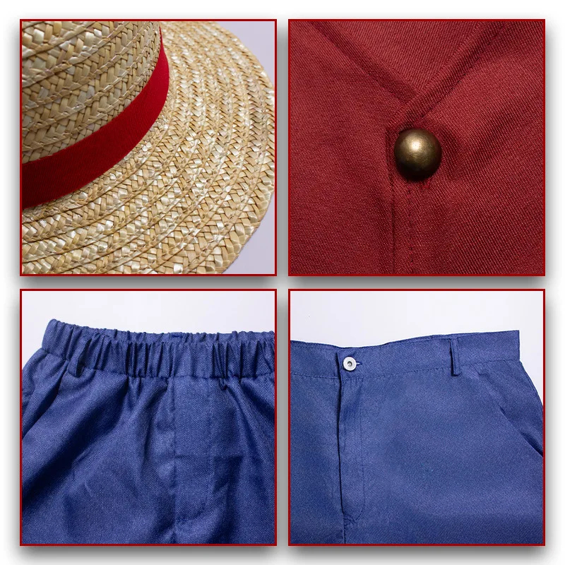 ▶❤Movie Luffy Cosplay Costume  - Anime Cosplay Luffy incelemesi ve fiyatı