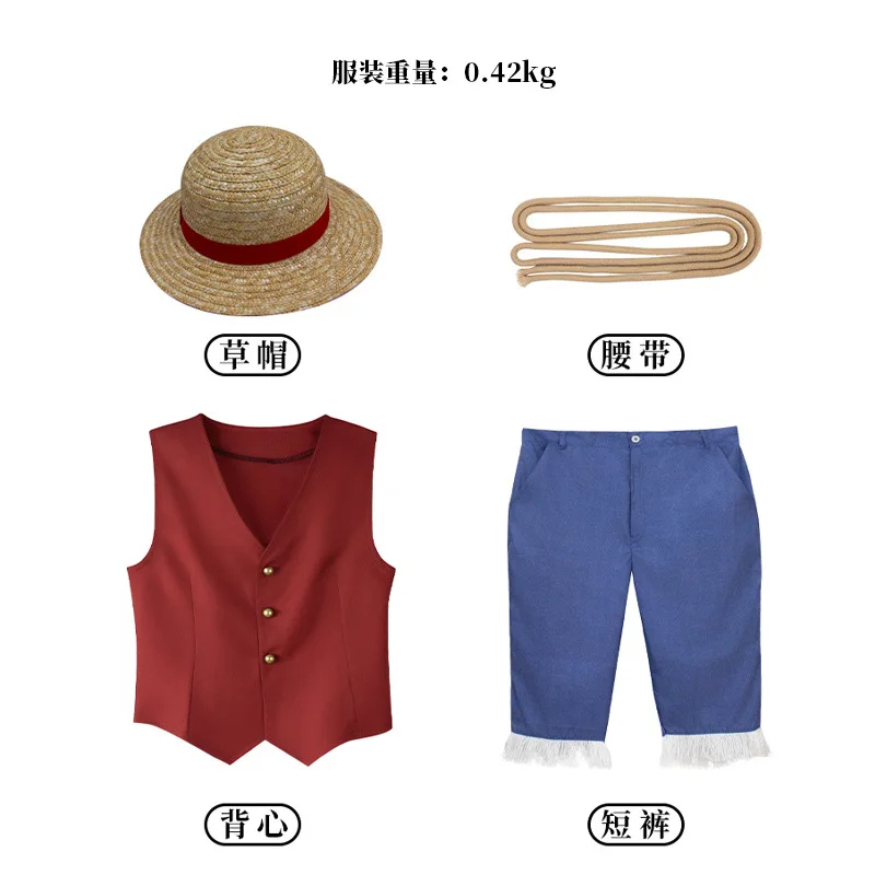 ▶❤Movie Luffy Cosplay Costume  - Anime Cosplay Luffy incelemesi ve fiyatı