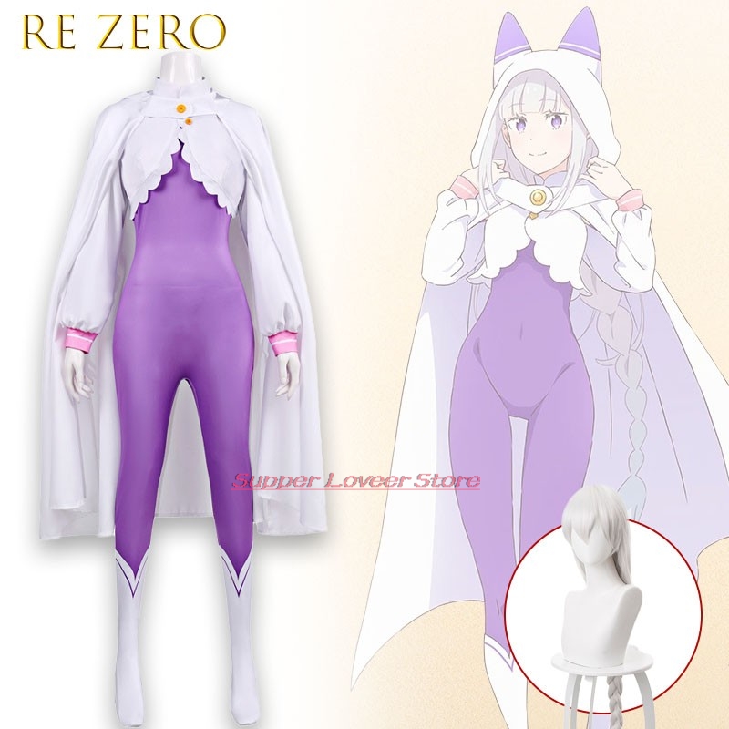 Re Zero  Emilia Cosplay Costum - Anime Cosplay Re Zero incelemesi ve fiyatı