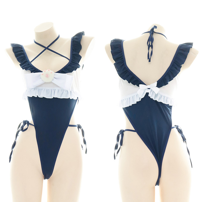 Cute Ruffled Edge One Piece Sw - Anime Cosplay Bikini incelemesi ve fiyatı