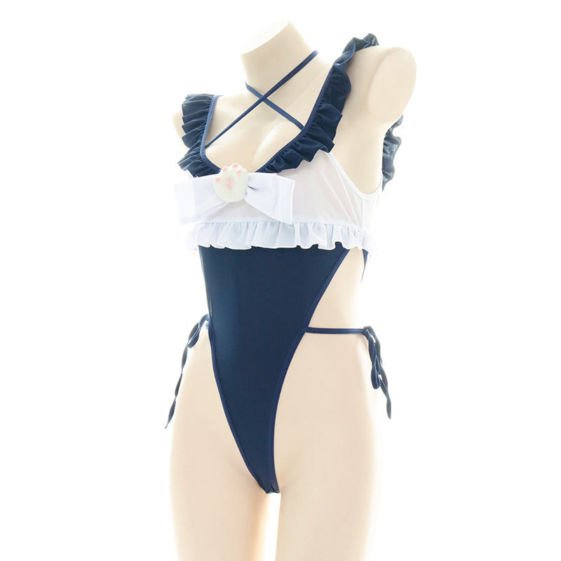 Cute Ruffled Edge One Piece Sw - Anime Cosplay Bikini incelemesi ve fiyatı