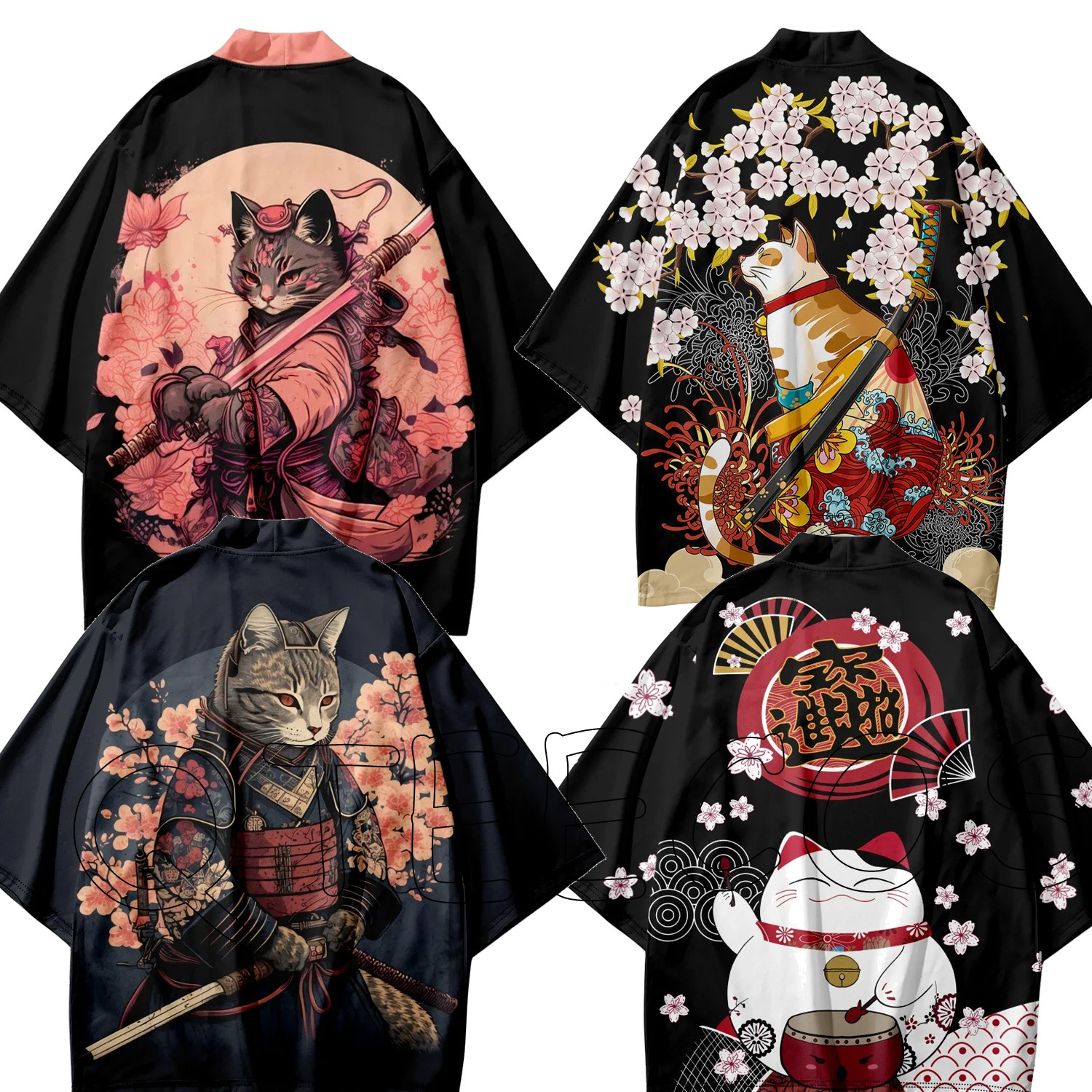 Japanese Cat Print Cosplay Hao - Asian Cosplay Anime incelemesi ve fiyatı