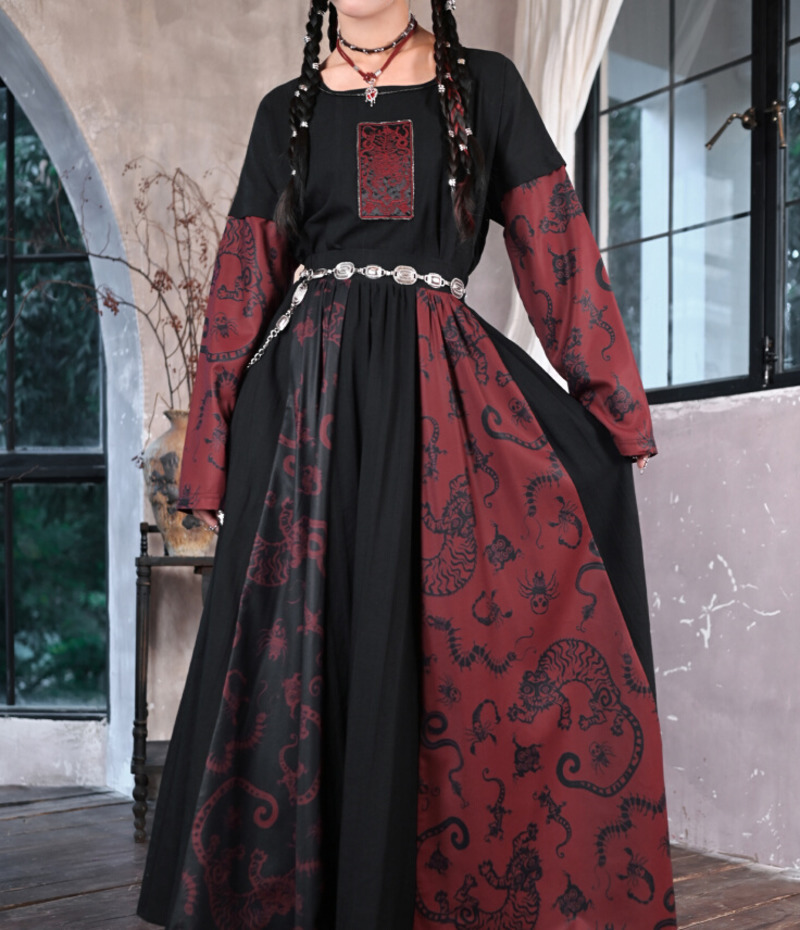 New Improve Guofeng Long Skirt - Anime Cosplay Red incelemesi ve fiyatı