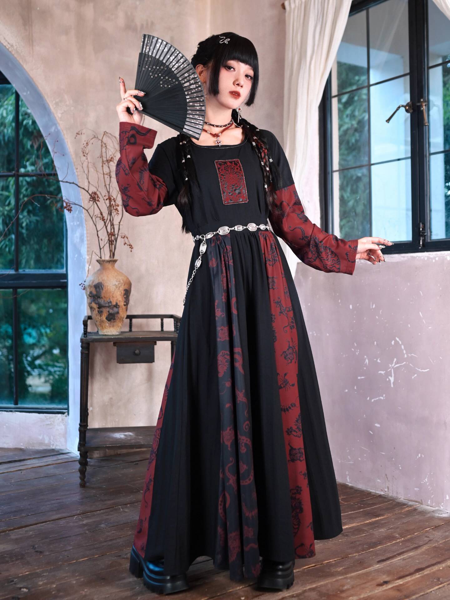 New Improve Guofeng Long Skirt - Anime Cosplay Red incelemesi ve fiyatı