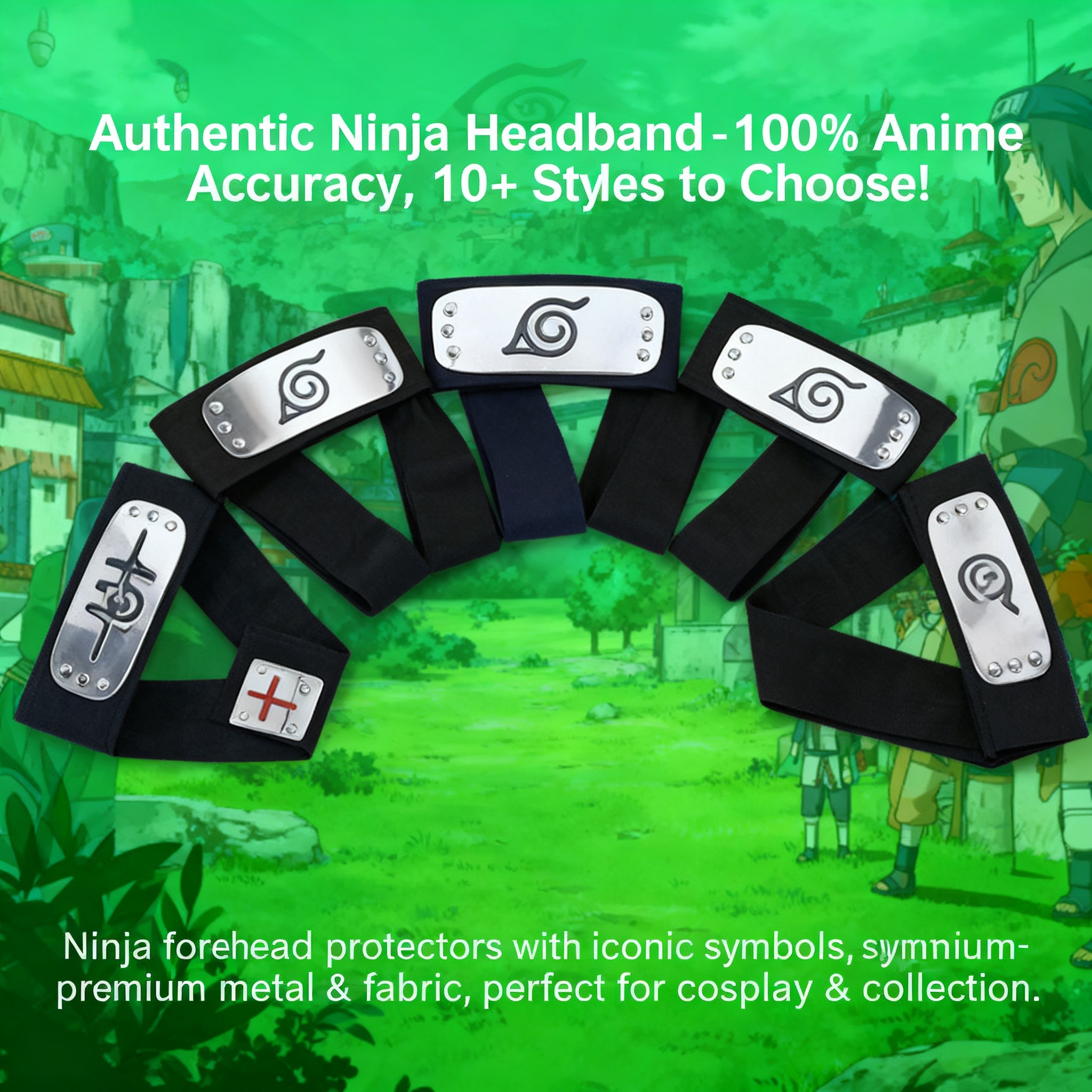 Naruto Cosplay Headband Leaf V - Anime Cosplay Naruto incelemesi ve fiyatı