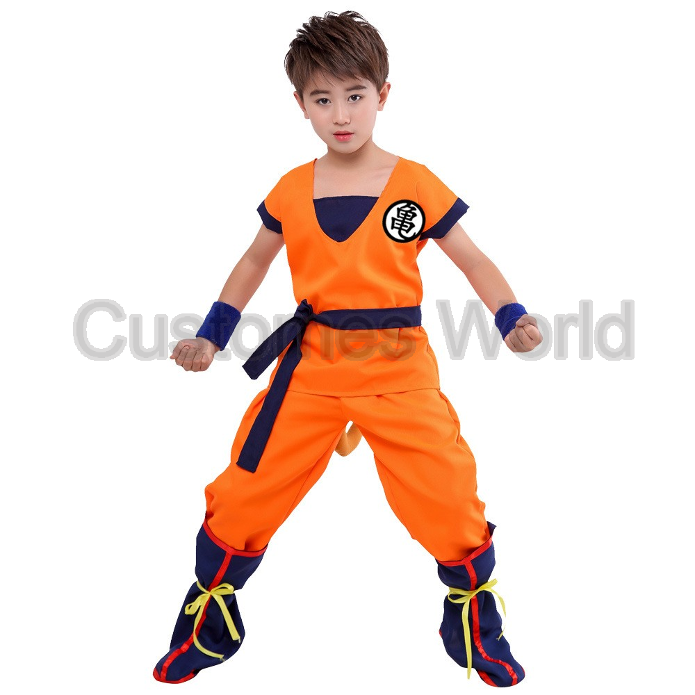 Boys Girls Halloween Son Goku  - Anime Cosplay Outfit Girl incelemesi ve fiyatı