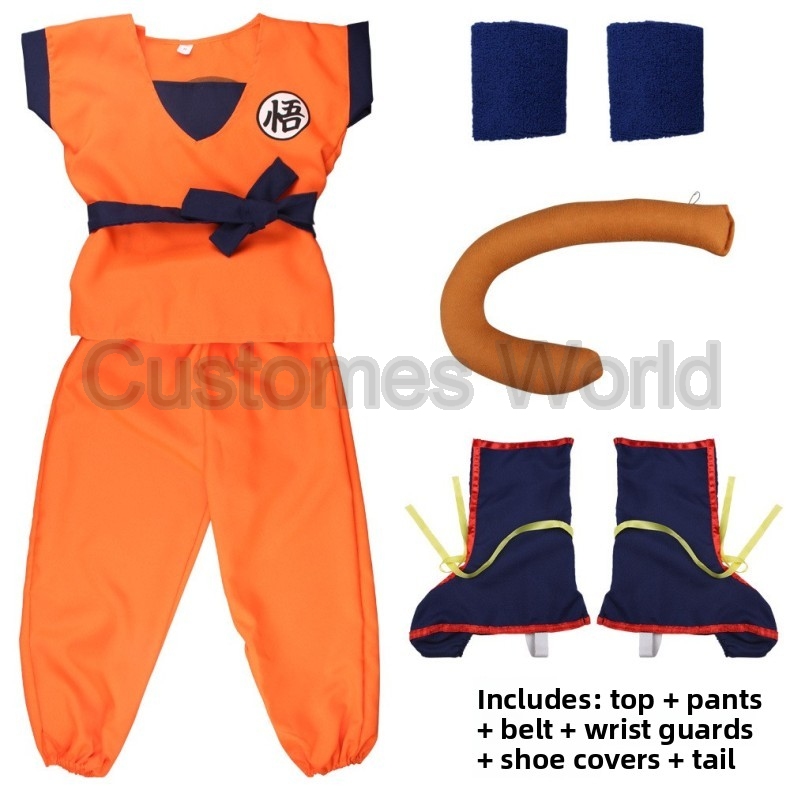 Boys Girls Halloween Son Goku  - Anime Cosplay Outfit Girl incelemesi ve fiyatı