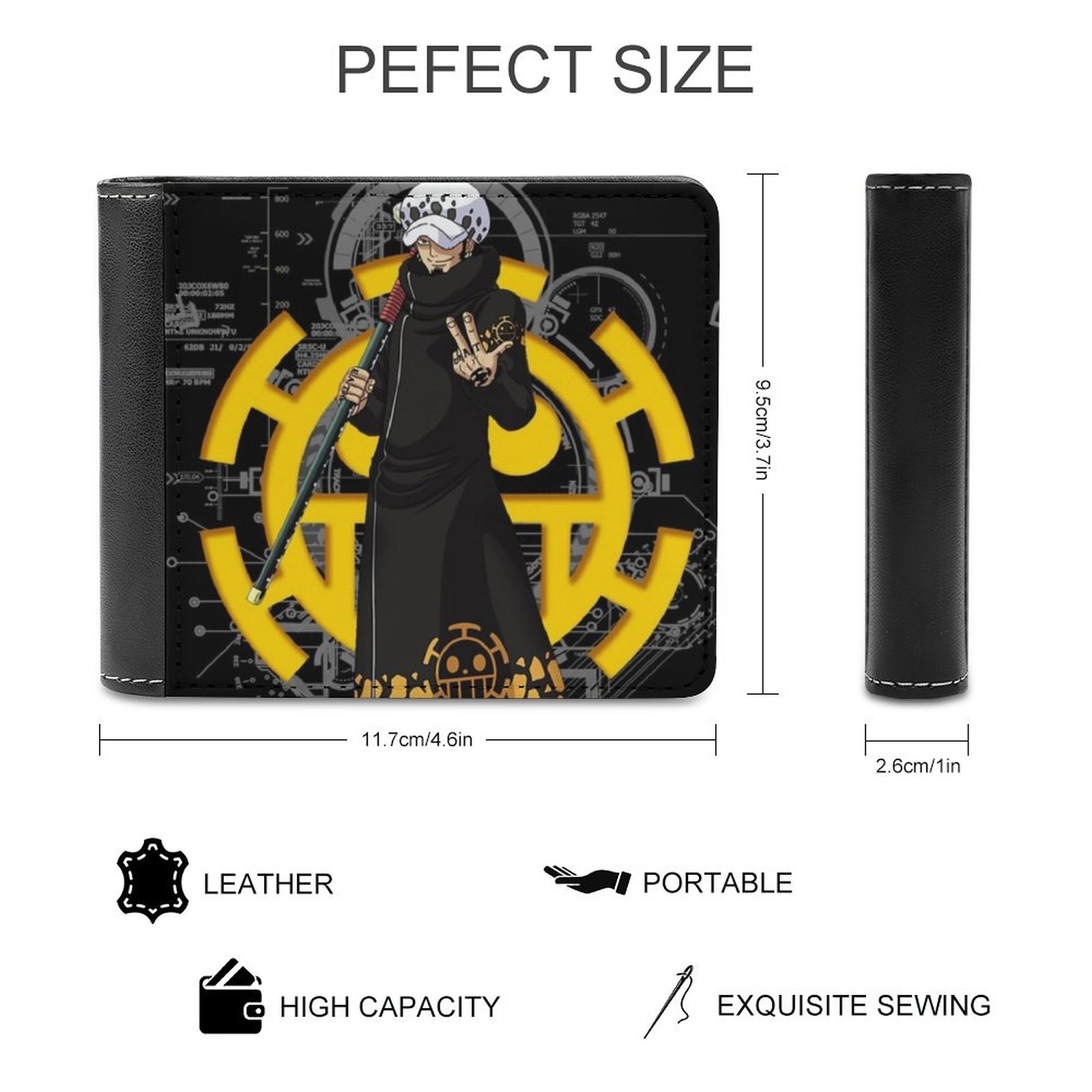 Trafalgar Law Men Wallet Pu Le - Death Note Replica incelemesi ve fiyatı