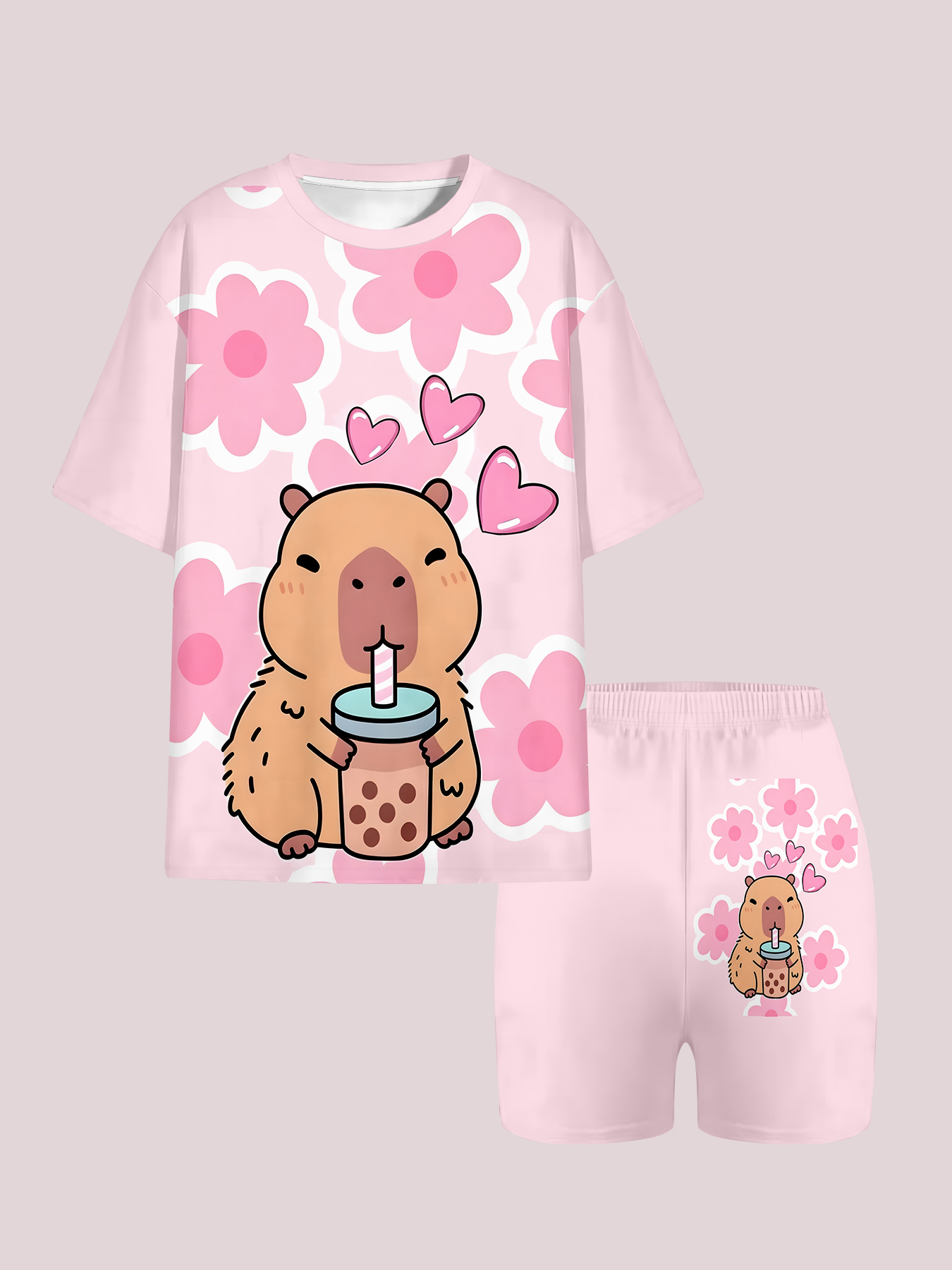 Kawaii Capybara Print Kids Paj - Spy Family Outfit incelemesi ve fiyatı