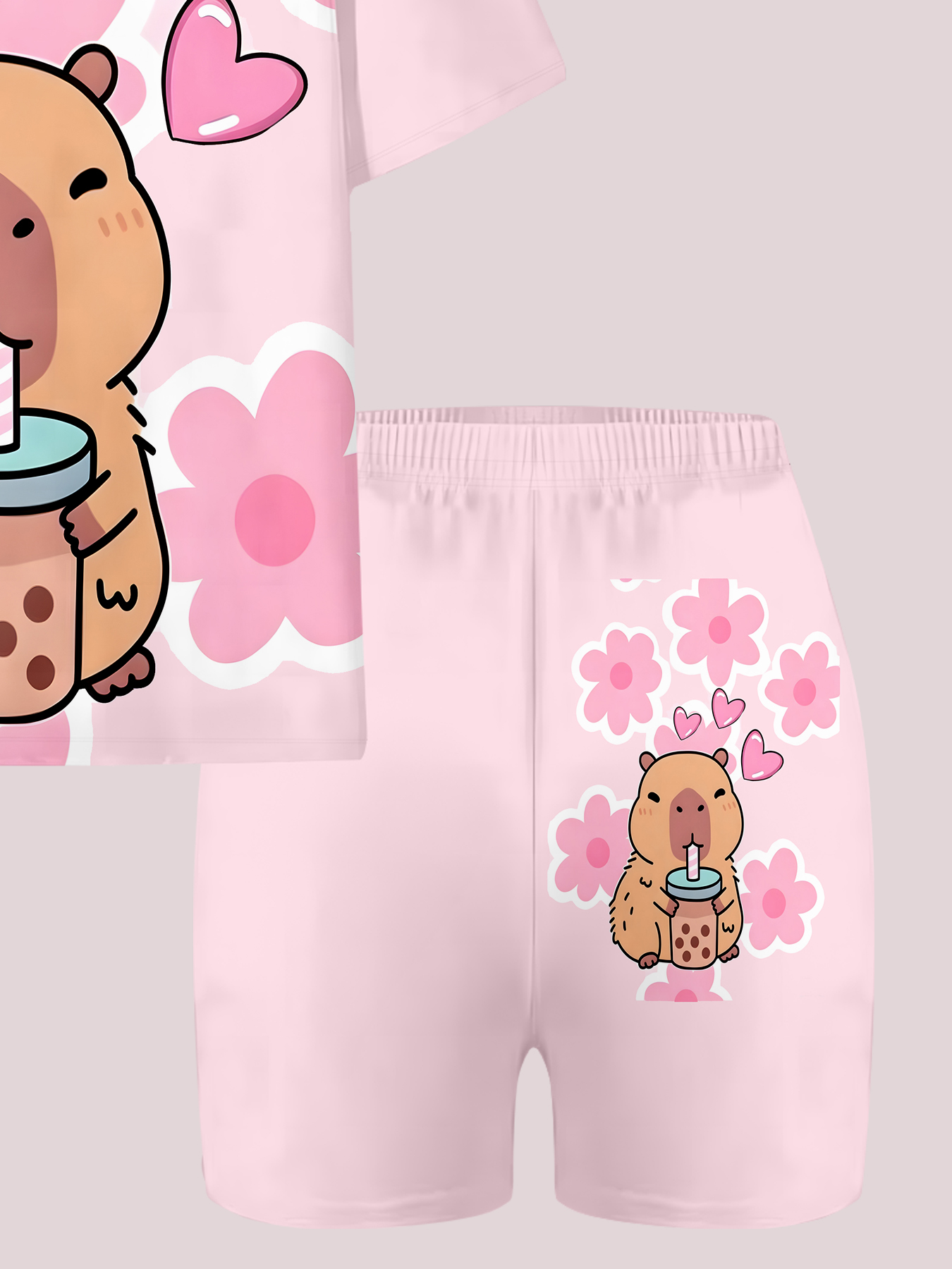 Kawaii Capybara Print Kids Paj - Spy Family Outfit incelemesi ve fiyatı