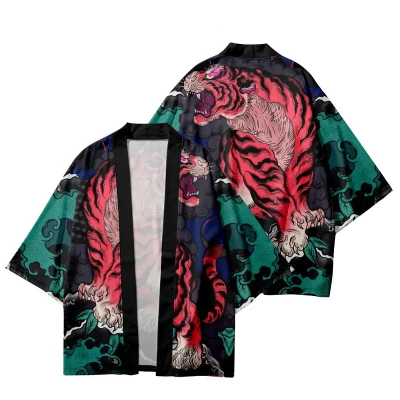 Summer Demon Tiger Print Cardi - Asian Cosplay Anime incelemesi ve fiyatı