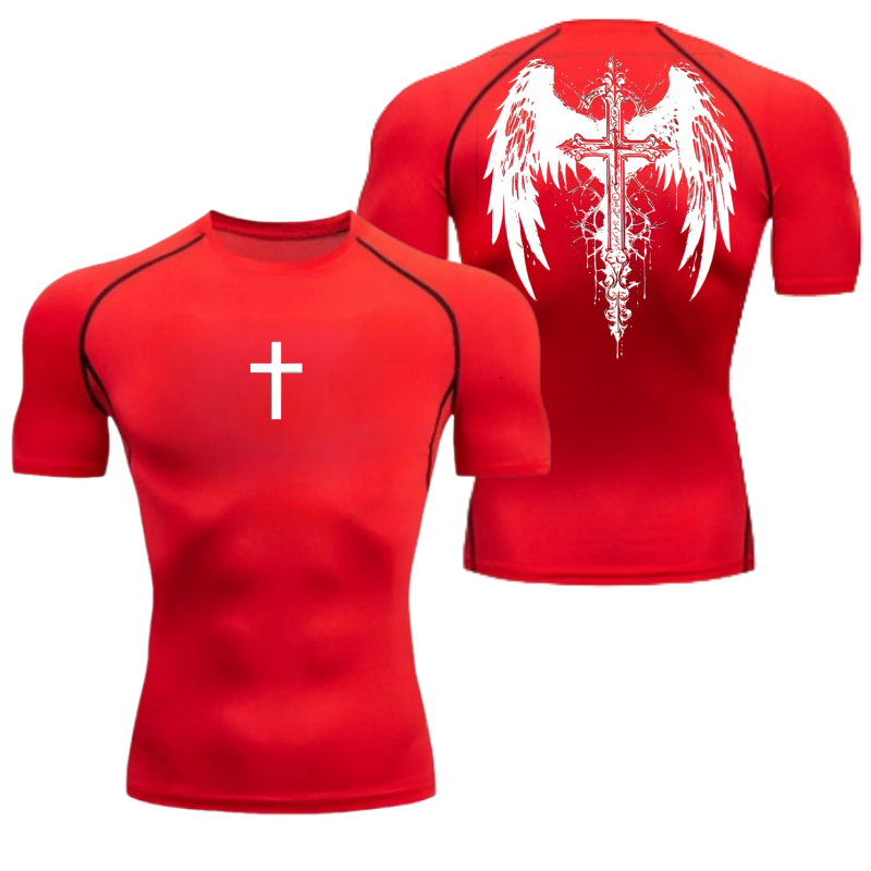 Men's Cross Wing Print Compres - Black Clover Grimoire incelemesi ve fiyatı
