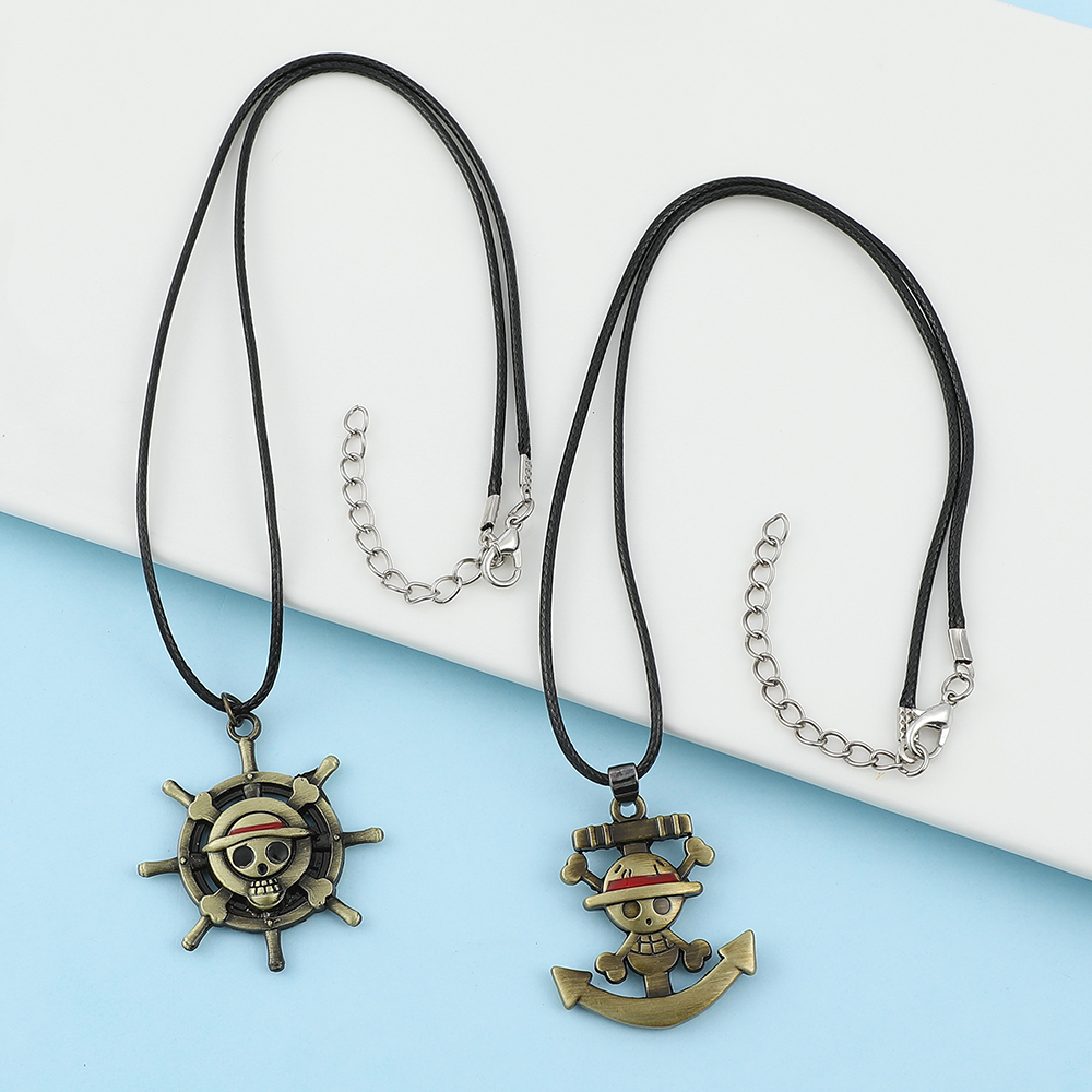 One Piece Skull Logo Necklace  - Anime Cosplay Luffy incelemesi ve fiyatı