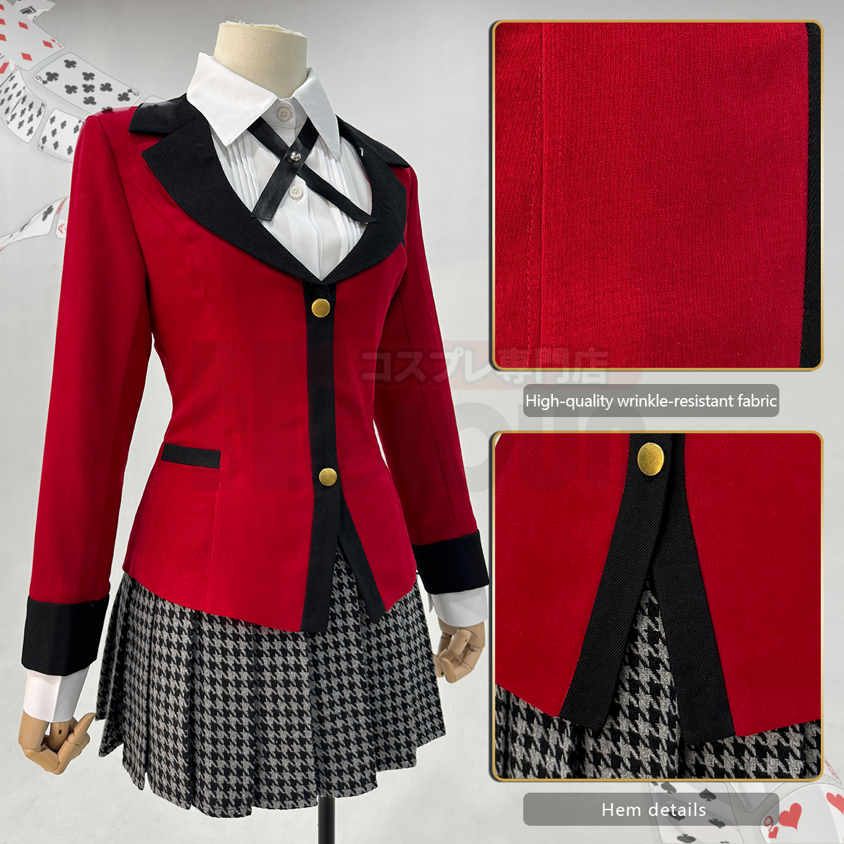 HOLOUN Jabami Yumeko Kakegurui - Anime Cosplay Yumeko incelemesi ve fiyatı