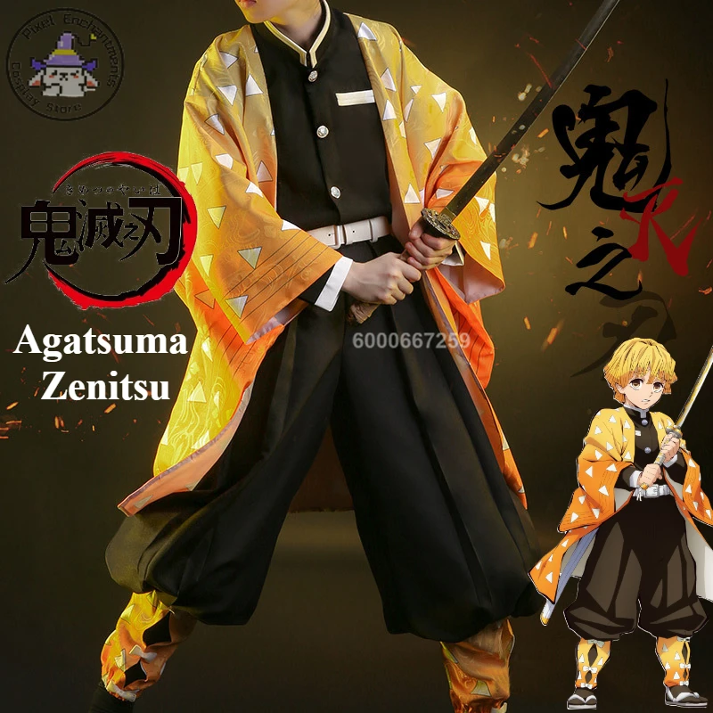 Demon Slayers Anime Kimetsu No - Cosplay Anime Zenitsu incelemesi ve fiyatı
