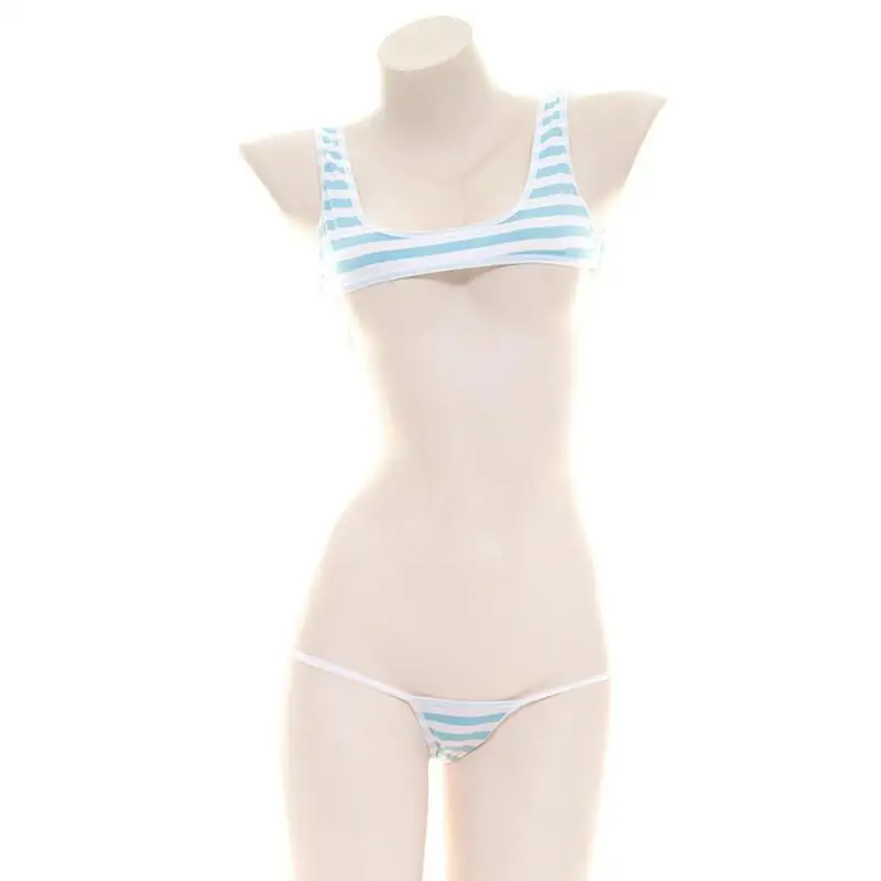 Sexy Japanese Style  Blue Whit - Anime Cosplay Bikini incelemesi ve fiyatı
